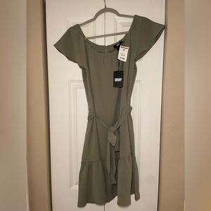 NWT Green Ruffle Dress